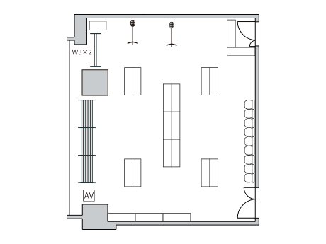 パーティー形式（40名）の図