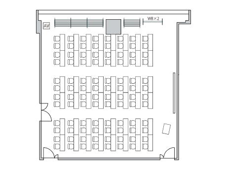 スクール形式（96席）の図