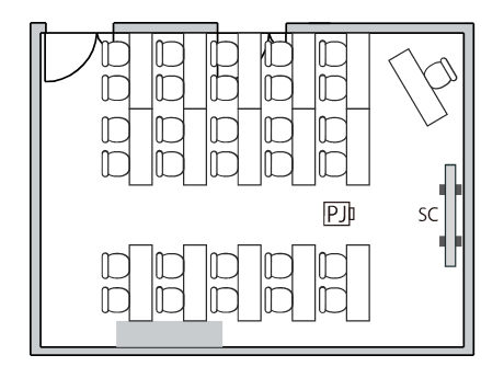スクール形式（30席）の図