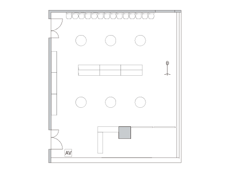 パーティー形式(70名)の図